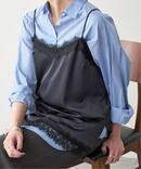 サテンレースキャミソール