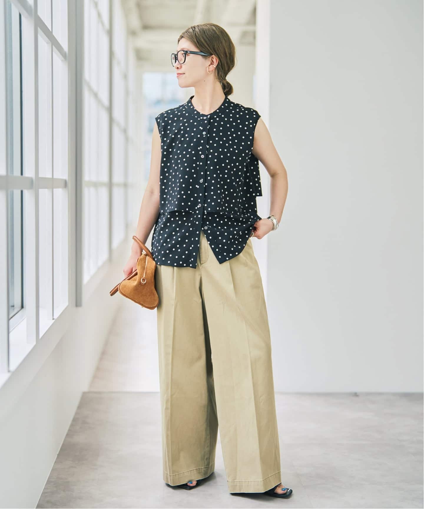 ☆タイムセール☆Spick and Span ドットxフラワープリントブラウス Spick & Span - Spick and Span 人気完売 新品ドットxフラワープリント