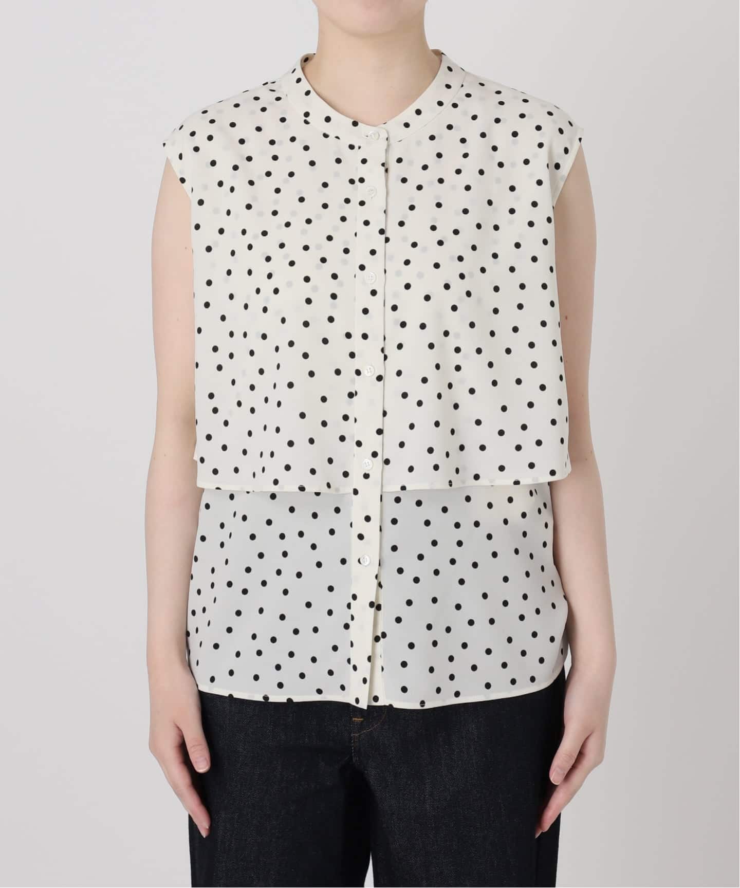 ドットノースリブラウス（シャツ／ブラウス）｜Spick & Span（スピック