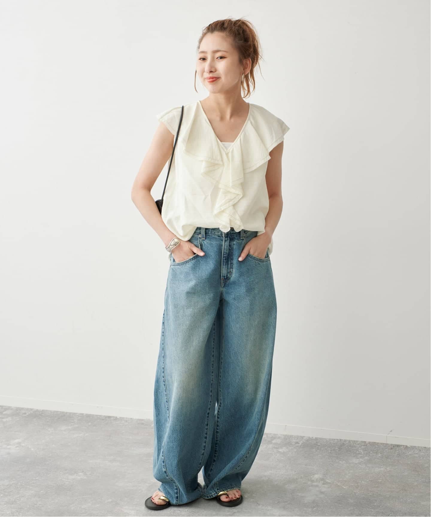 Spick & Span フロントフリルブラウス フロントフリルブラウス（シャツ／ブラウス）｜Spick & Span（スピック