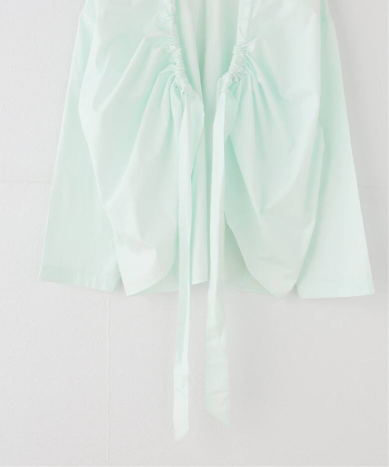 一部店舗+WEB限定》SEEALL / シーオール BACK GATHER TOP（シャツ