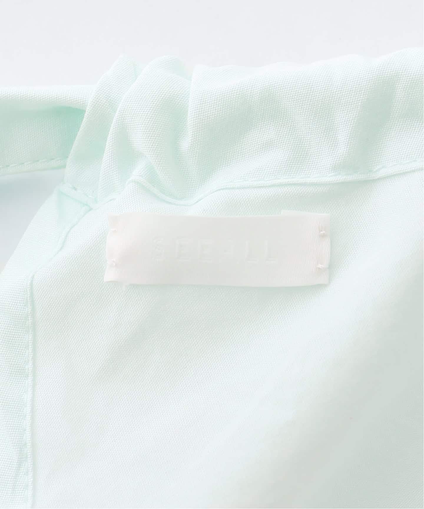 一部店舗+WEB限定》SEEALL / シーオール BACK GATHER TOP（シャツ