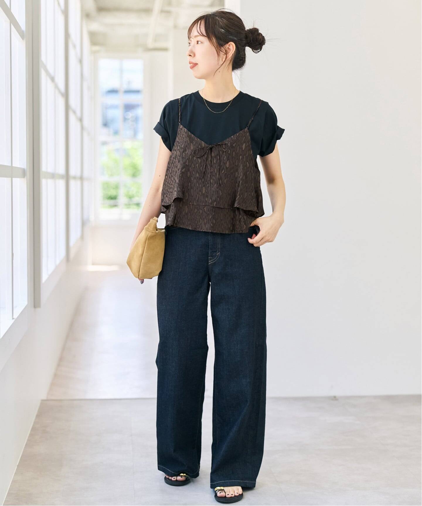 追加》TICCA / ティッカ 2wayレオパードビスチェ（キャミソール 