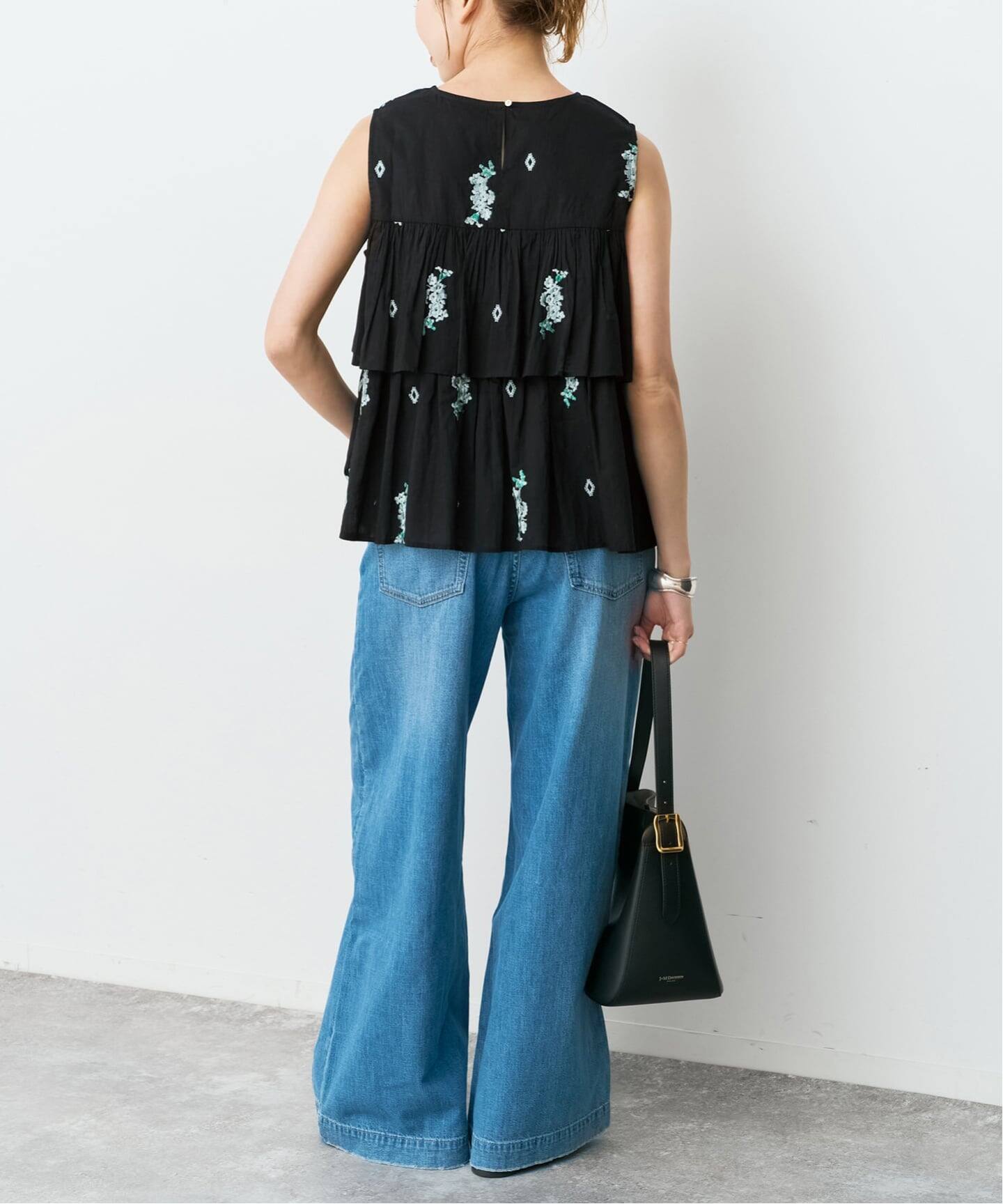 ne Quittez pas / ヌキテパ Cotton Voile Jasmine Embroidery Slee