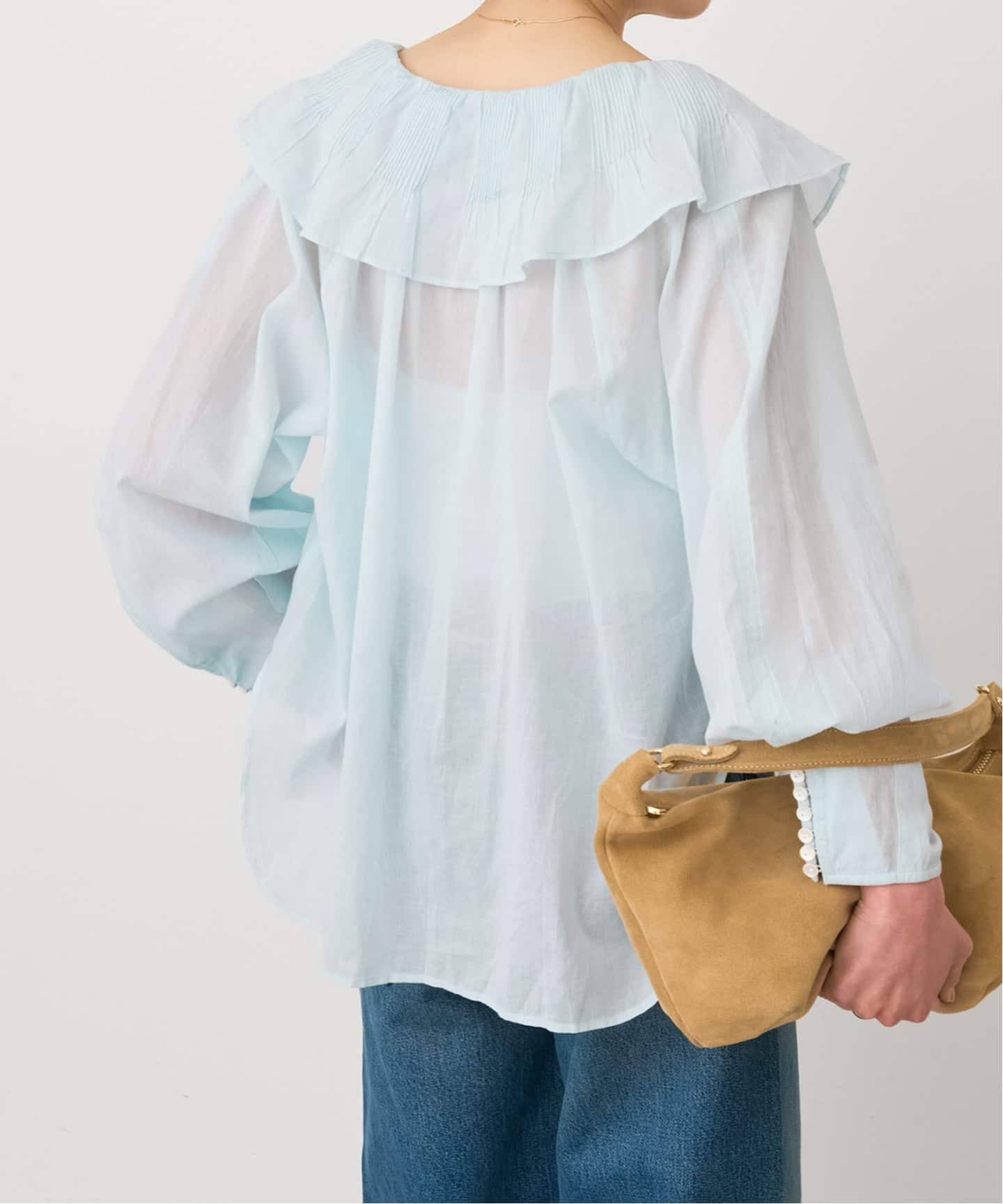 ne Quittez pas / ヌキテパ 別注Frill Collar Blouse*（シャツ