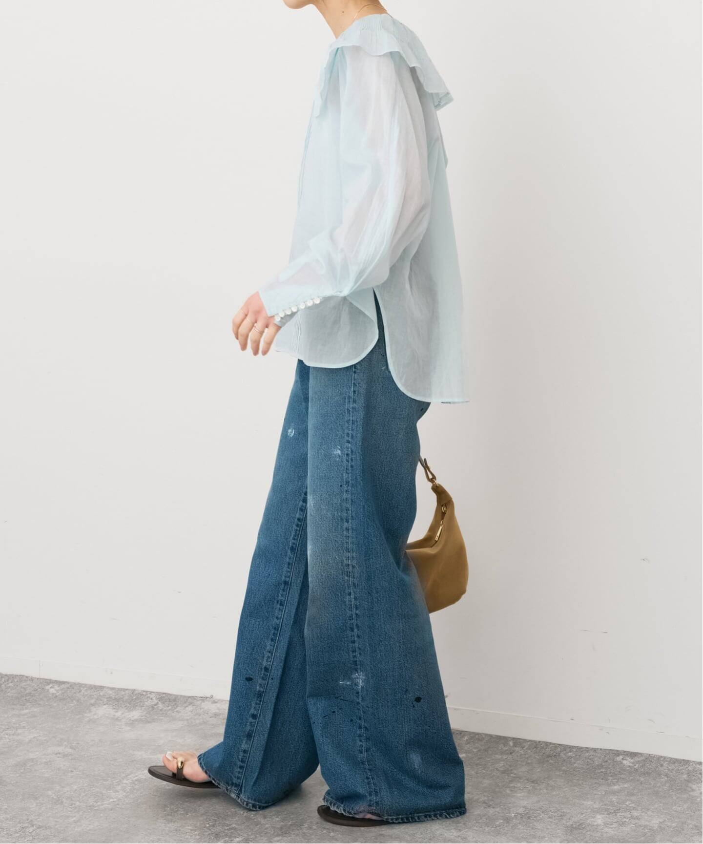 ne Quittez pas / ヌキテパ 別注Frill Collar Blouse*（シャツ