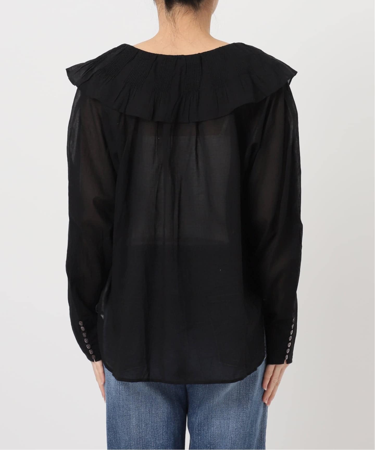 ne Quittez pas / ヌキテパ 別注Frill Collar Blouse*（シャツ