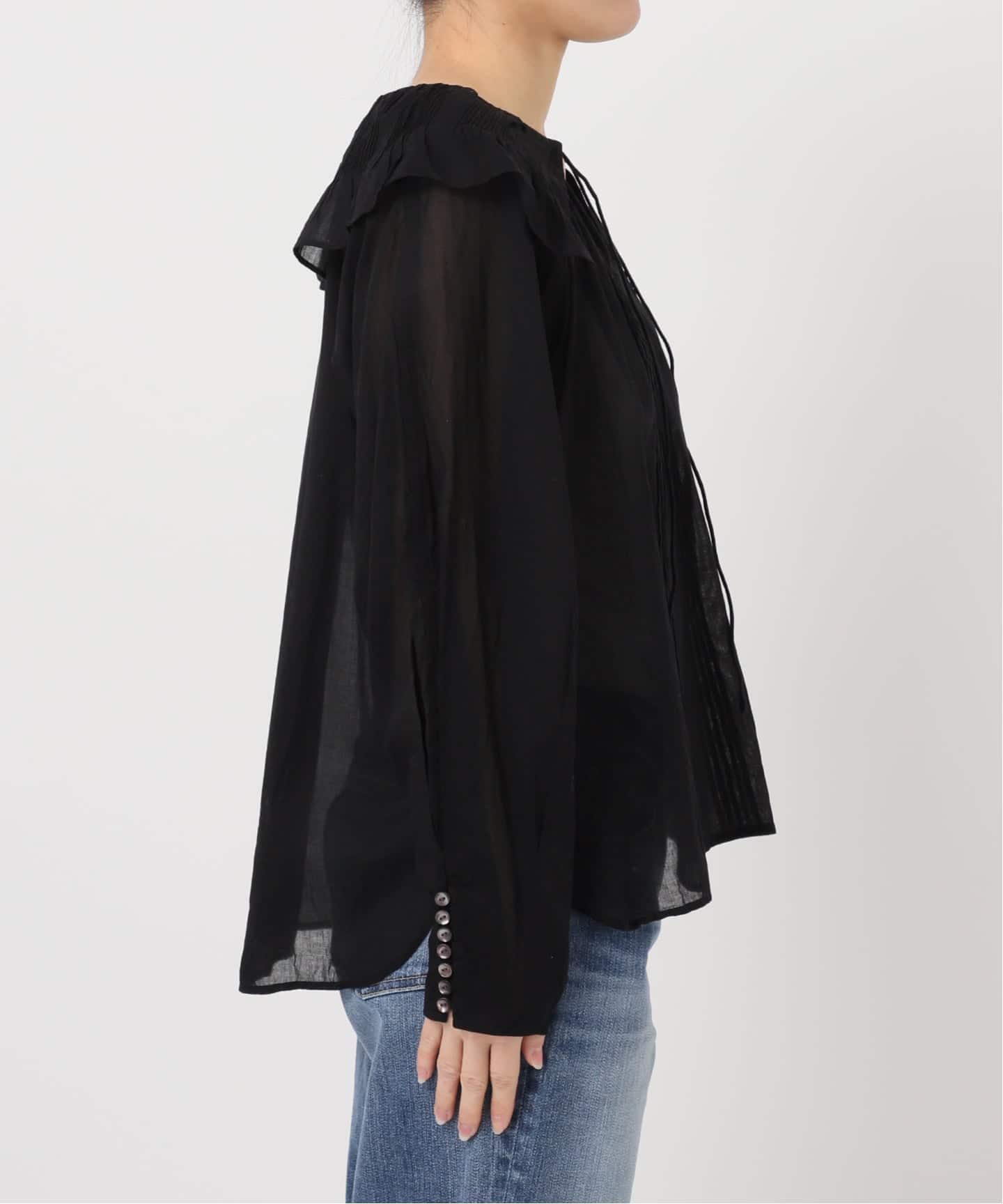 ne Quittez pas / ヌキテパ 別注Frill Collar Blouse*（シャツ