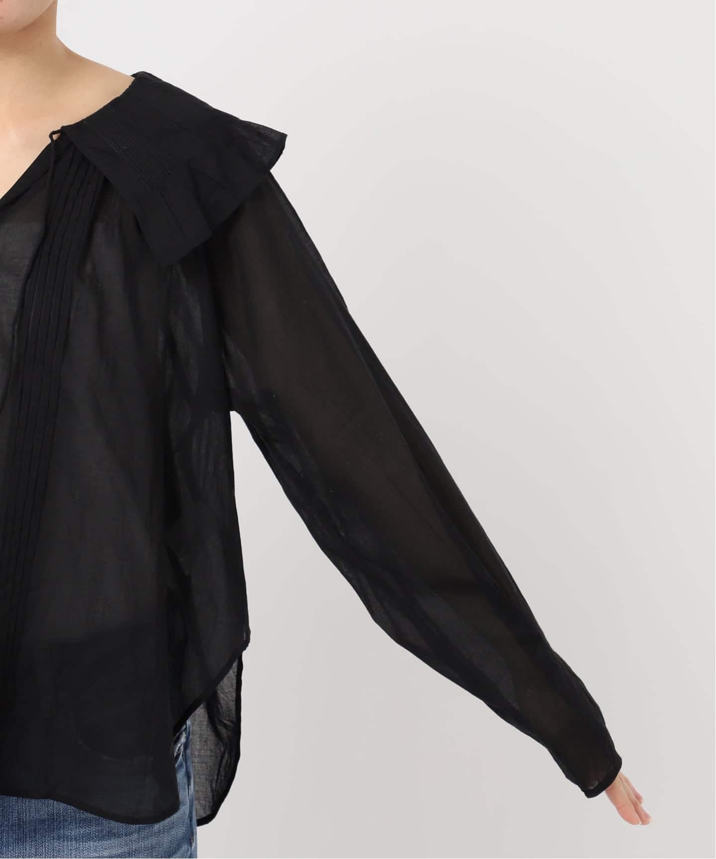 ne Quittez pas / ヌキテパ 別注Frill Collar Blouse*（シャツ