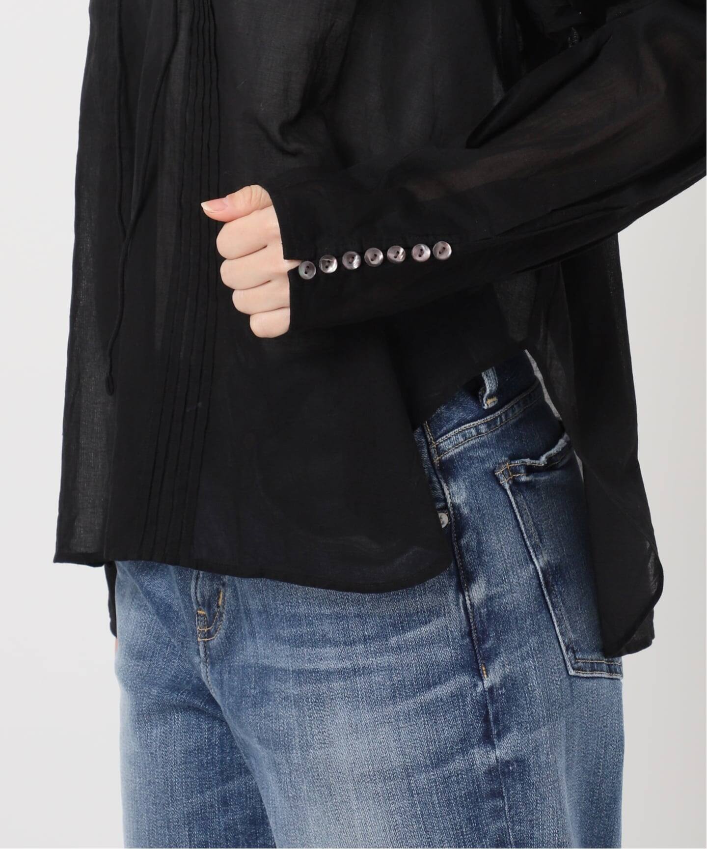 ne Quittez pas / ヌキテパ 別注Frill Collar Blouse*（シャツ