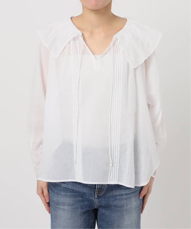 ne Quittez pas / ヌキテパ 別注Frill Collar Blouse*（シャツ 