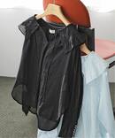 ne Quittez pas / ヌキテパ 別注Frill Collar Blouse*