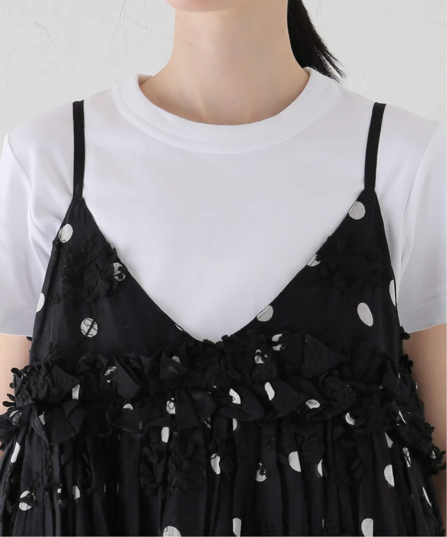 追加予約》crinkle crinkle crinkle 別注3D embroidery dot camisole