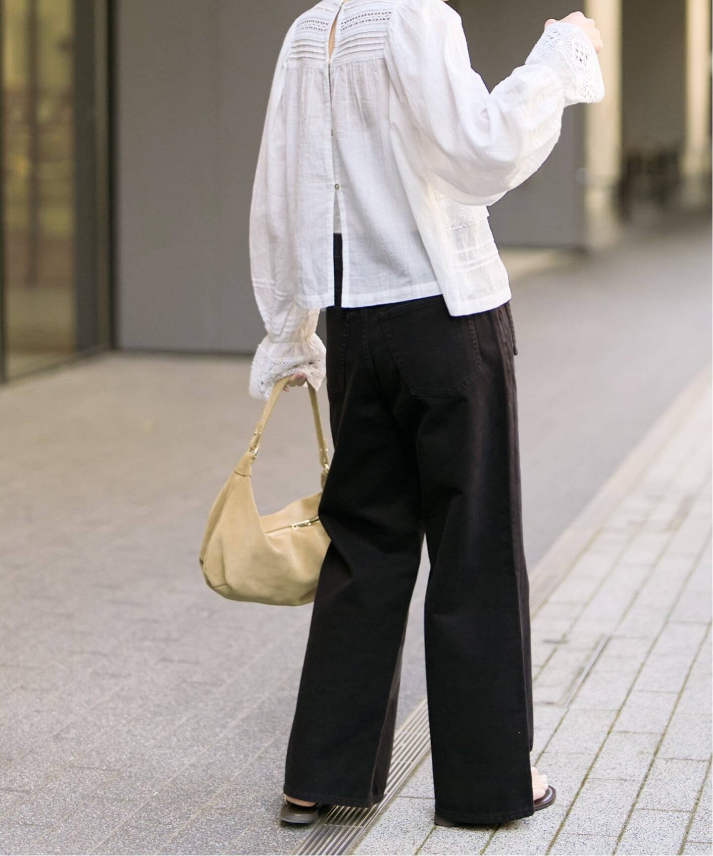 ne Quittez pas / ヌキテパ 別注Pintuck & Lace Blouse*（シャツ