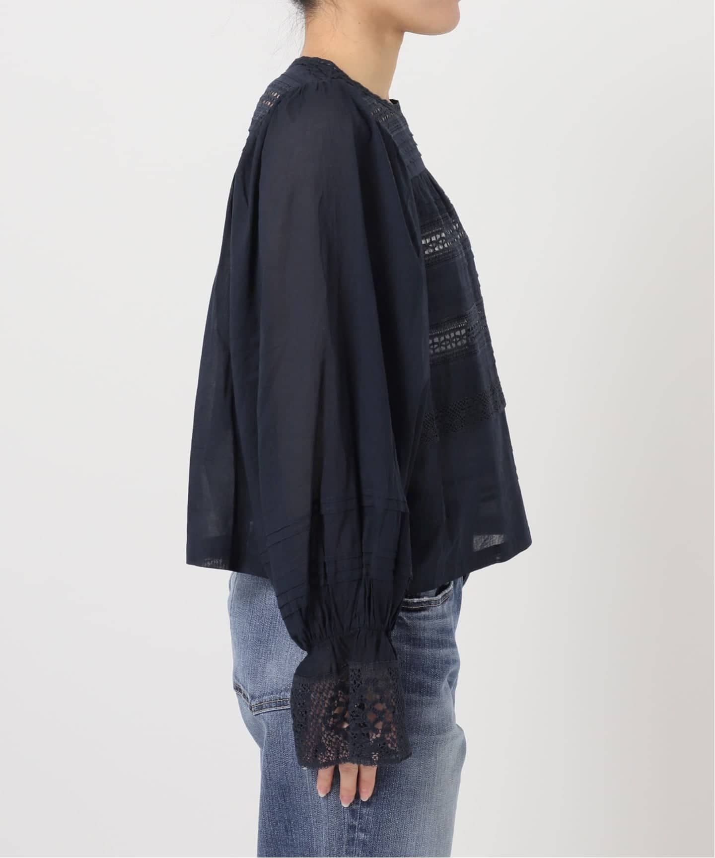 ne Quittez pas / ヌキテパ 別注Pintuck & Lace Blouse*（シャツ