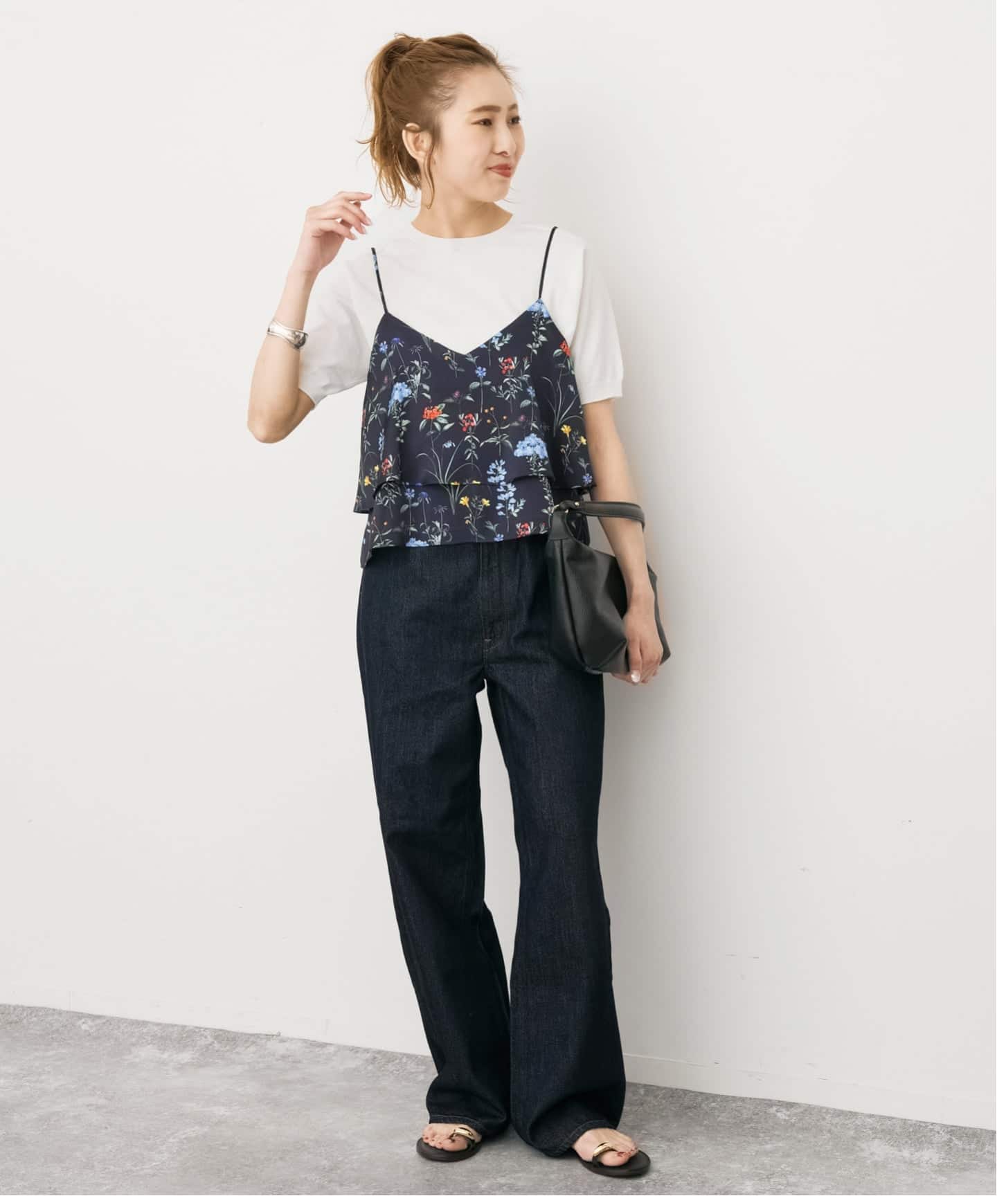 予約》TICCA / ティッカ 別注フラワープリントビスチェ*（シャツ