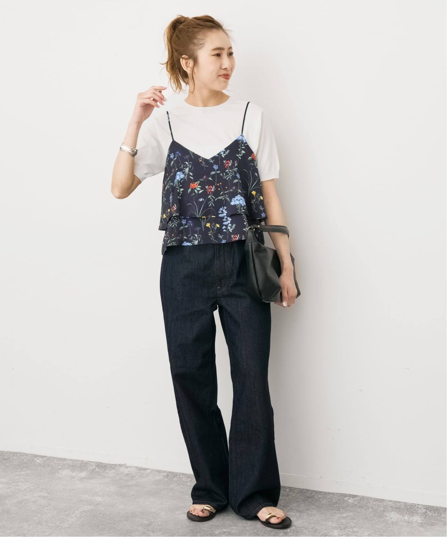 TICCA / ティッカ 別注フラワープリントビスチェ*（シャツ／ブラウス 