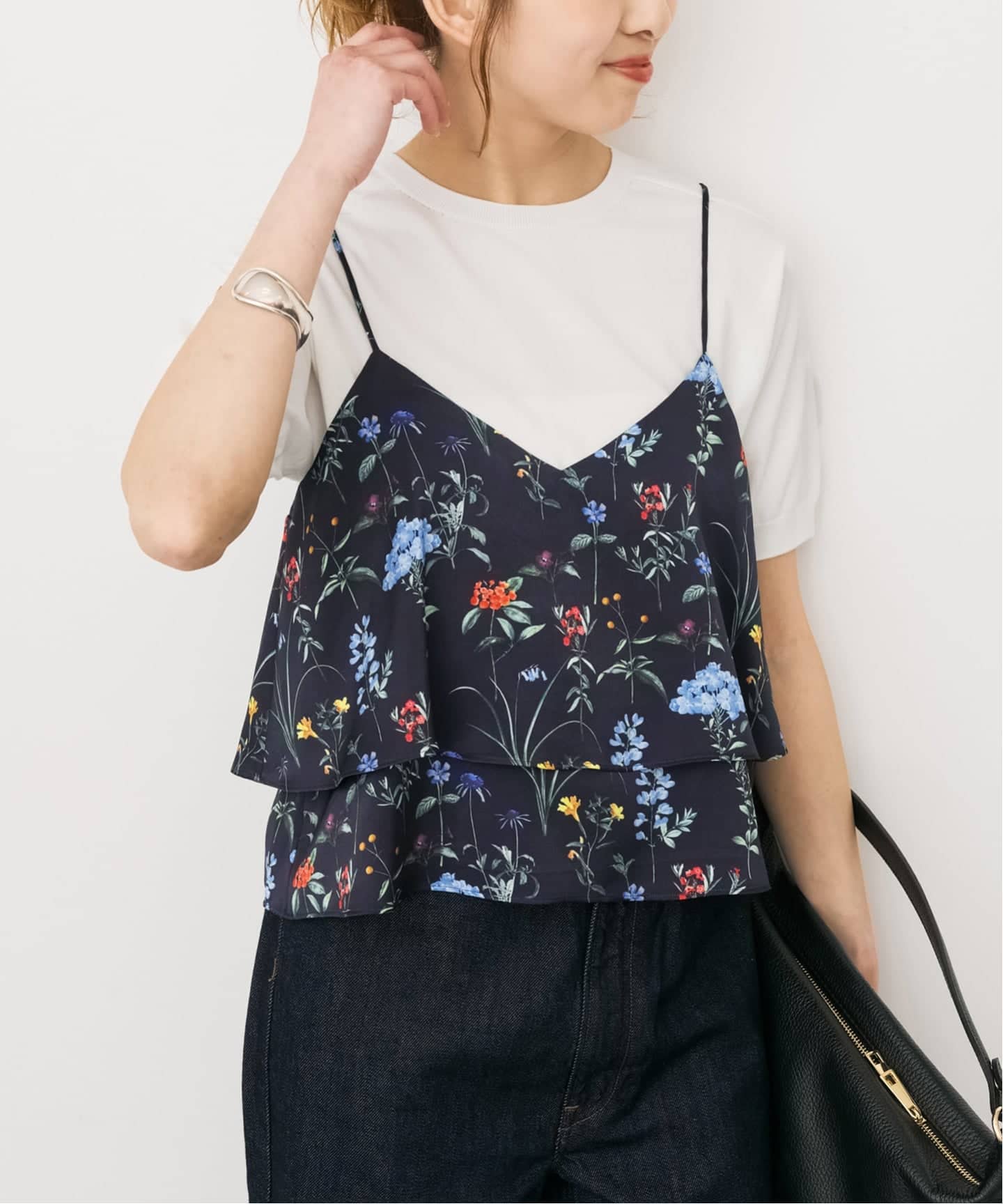 TICCA / ティッカ 別注フラワープリントビスチェ*（シャツ／ブラウス