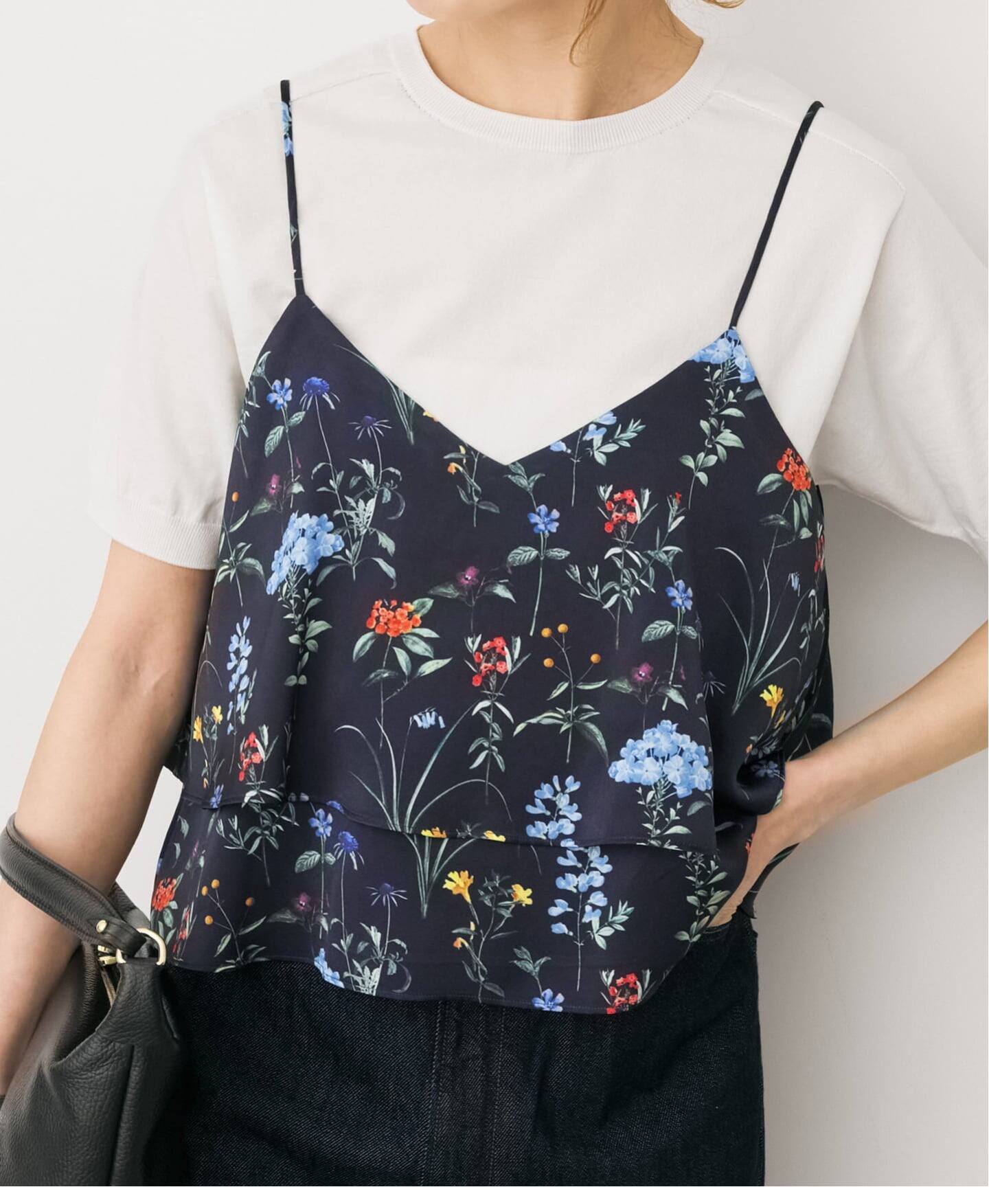 TICCA / ティッカ 別注フラワープリントビスチェ*（シャツ／ブラウス