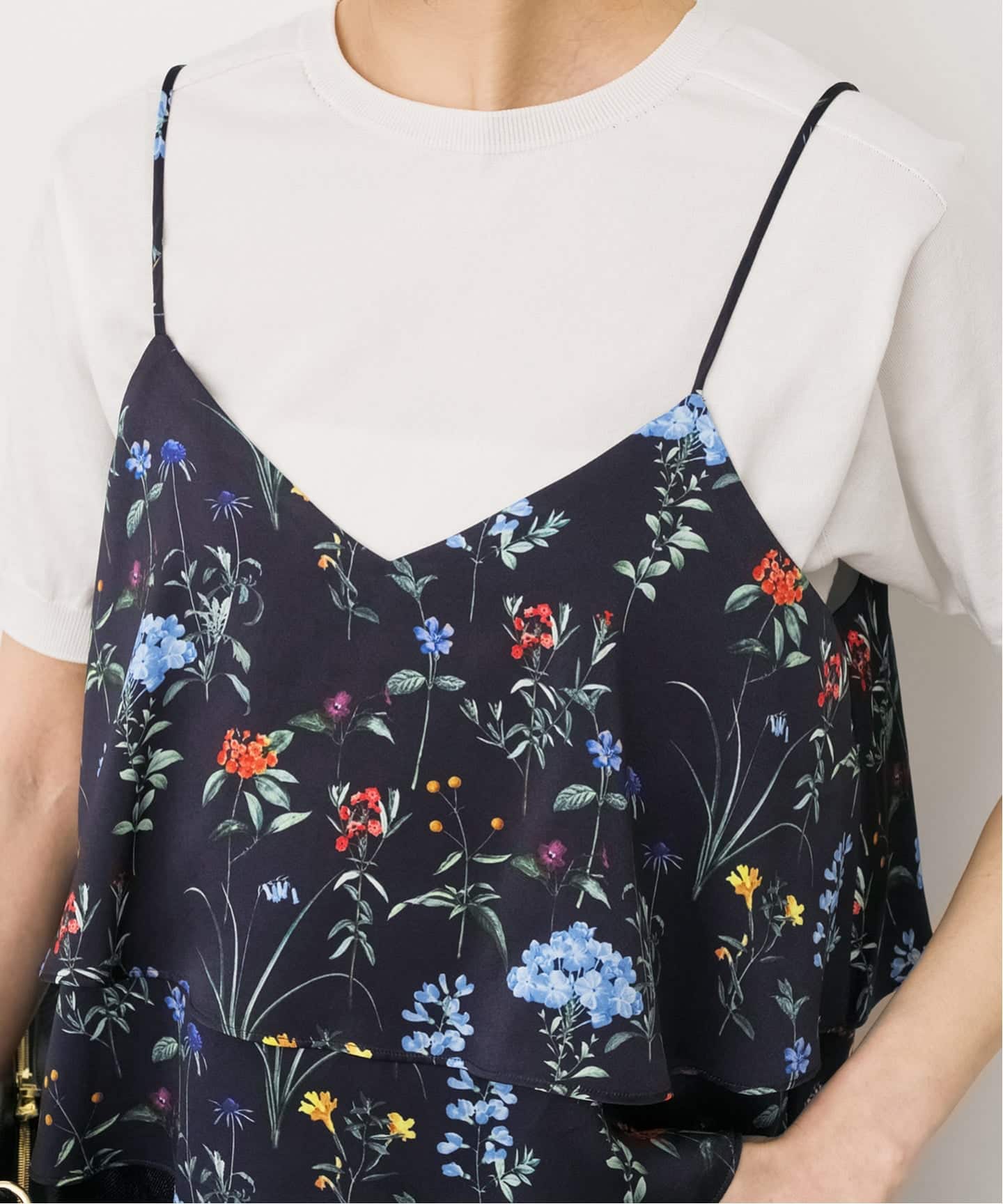 TICCA / ティッカ 別注フラワープリントビスチェ*（シャツ／ブラウス