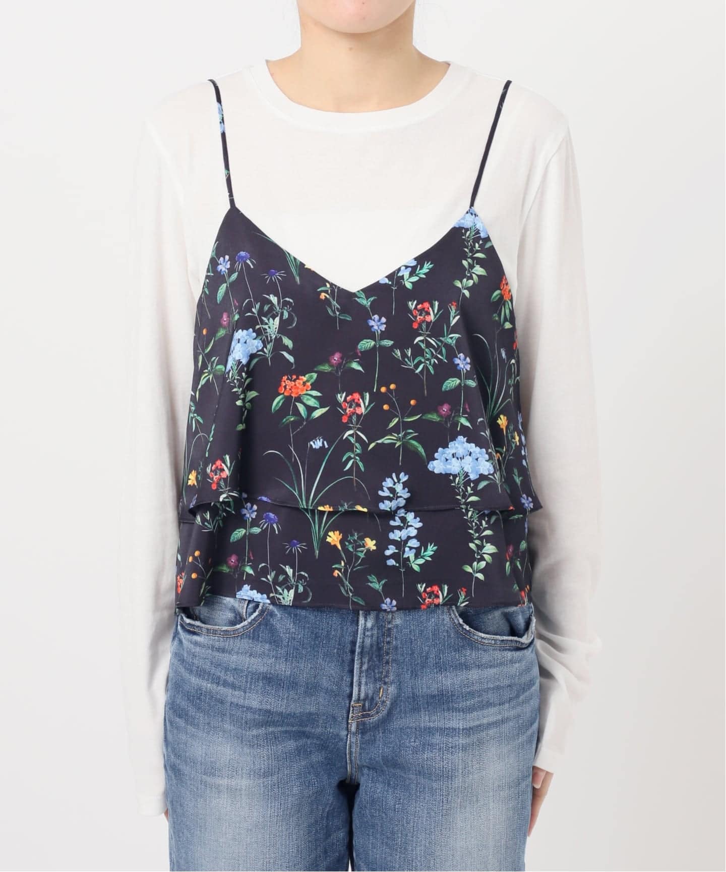 予約》TICCA / ティッカ 別注フラワープリントビスチェ*（シャツ