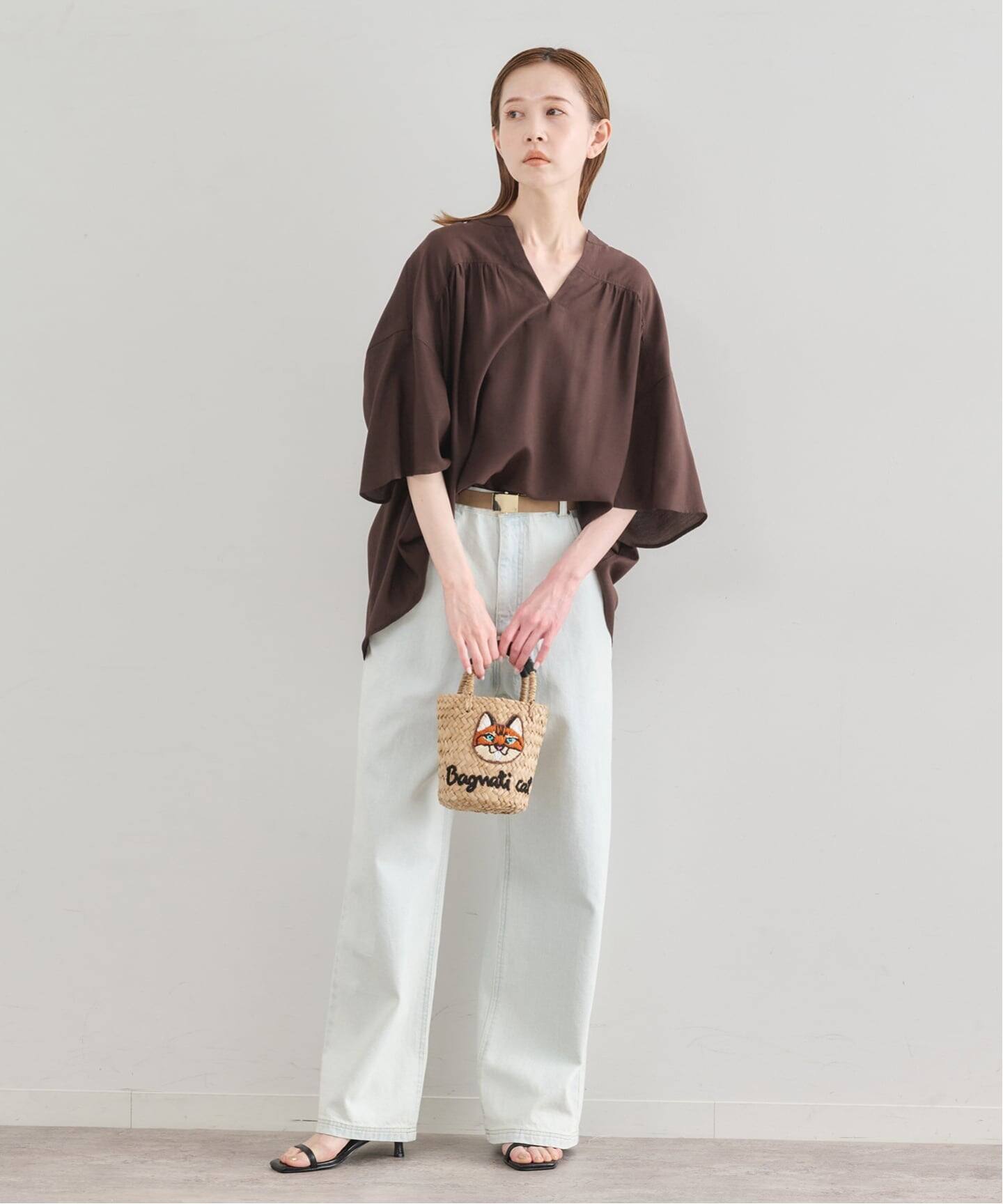 シルキーシフォンギャザーブラウス（シャツ／ブラウス）｜UBY Spick 