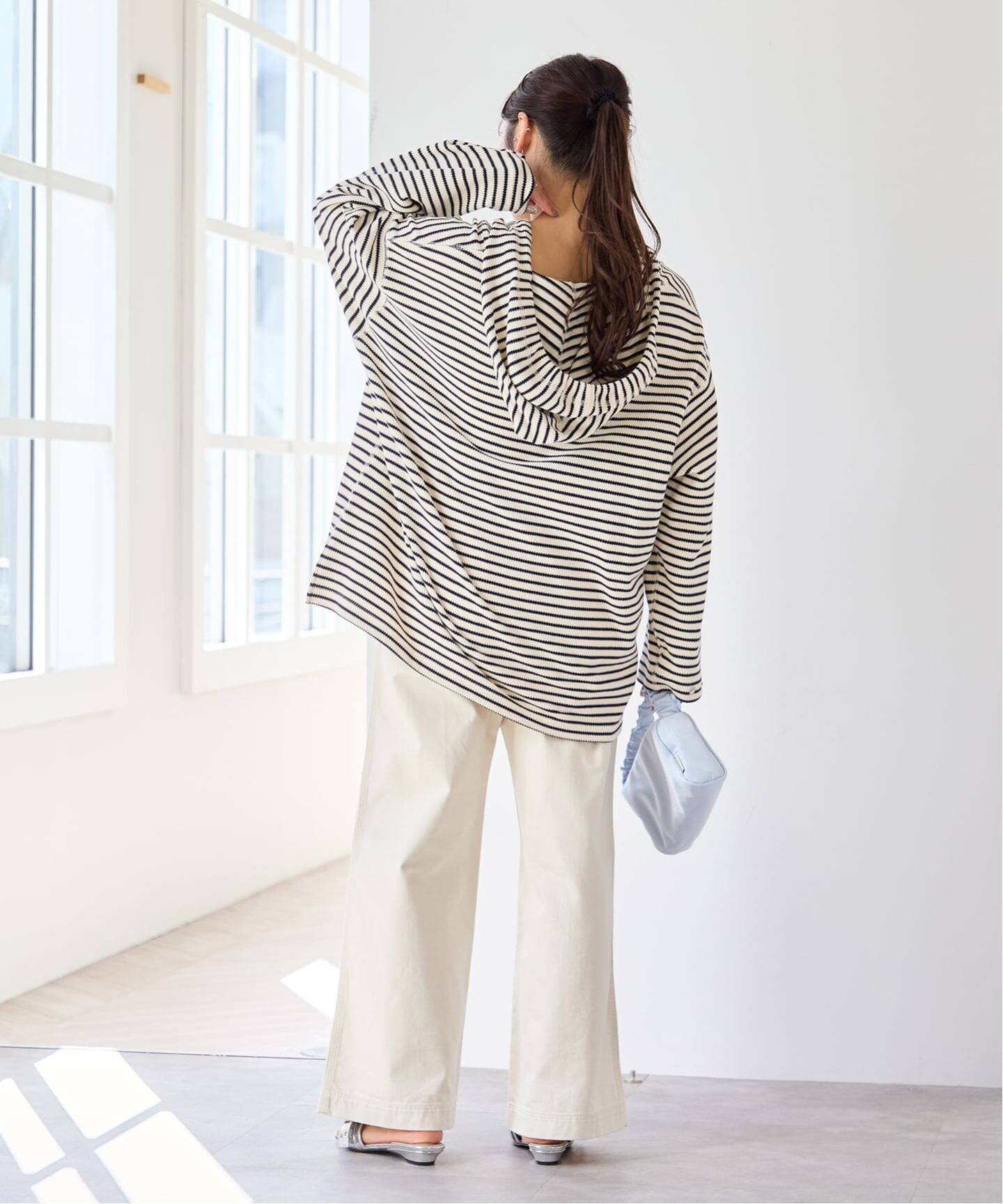 ≪予約≫LENO ボーダーメキシカン パーカー（パーカー）｜U by