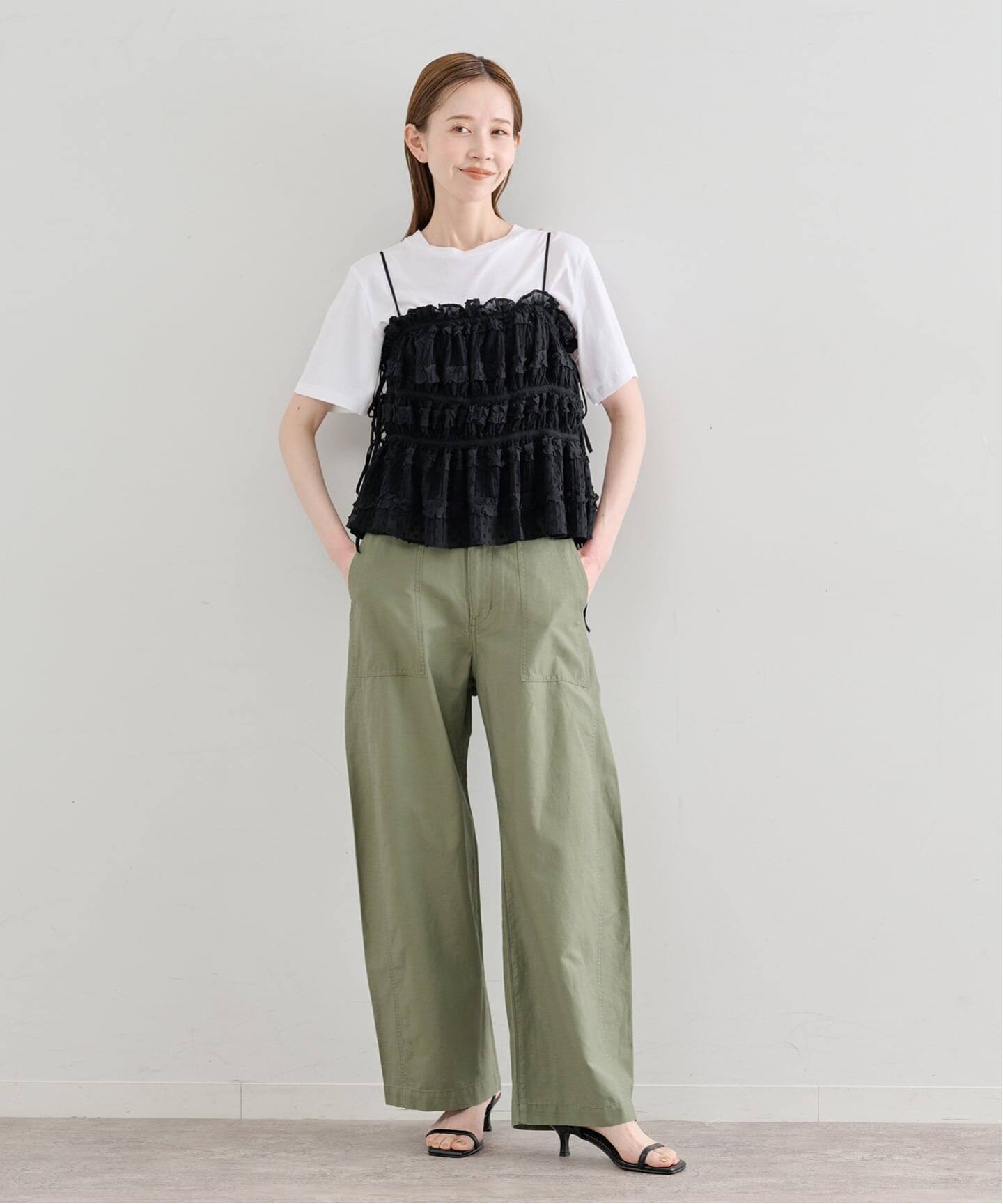 Atelier Edition/アトリエ エディション SHIRRING STRING PLEATED