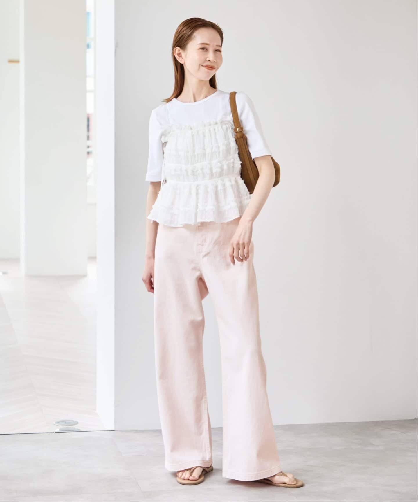 Atelier Edition/アトリエ エディション SHIRRING STRING PLEATED