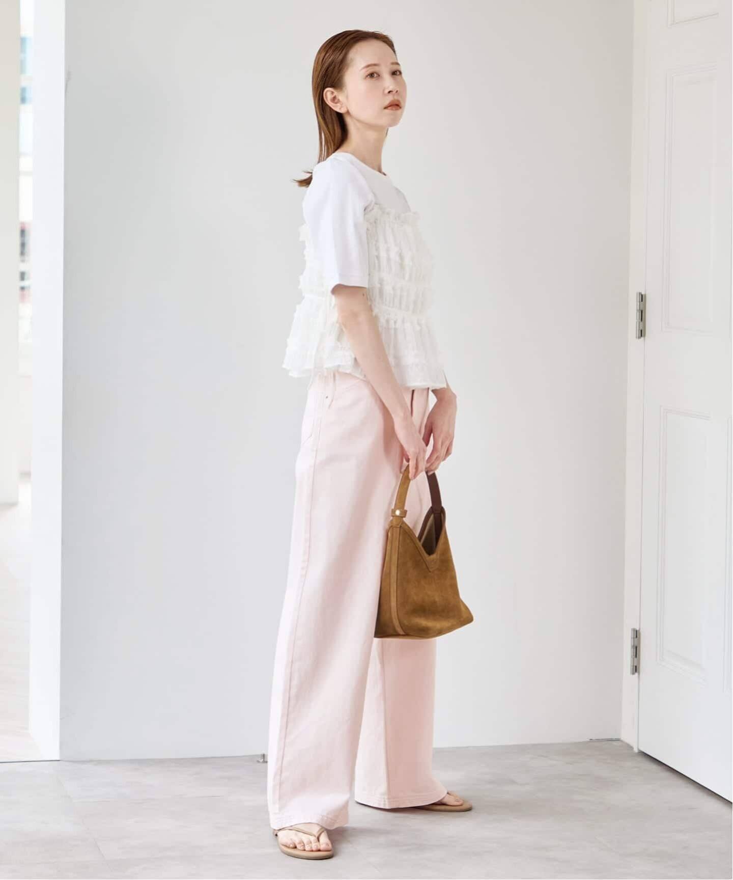 Atelier Edition/アトリエ エディション SHIRRING STRING PLEATED