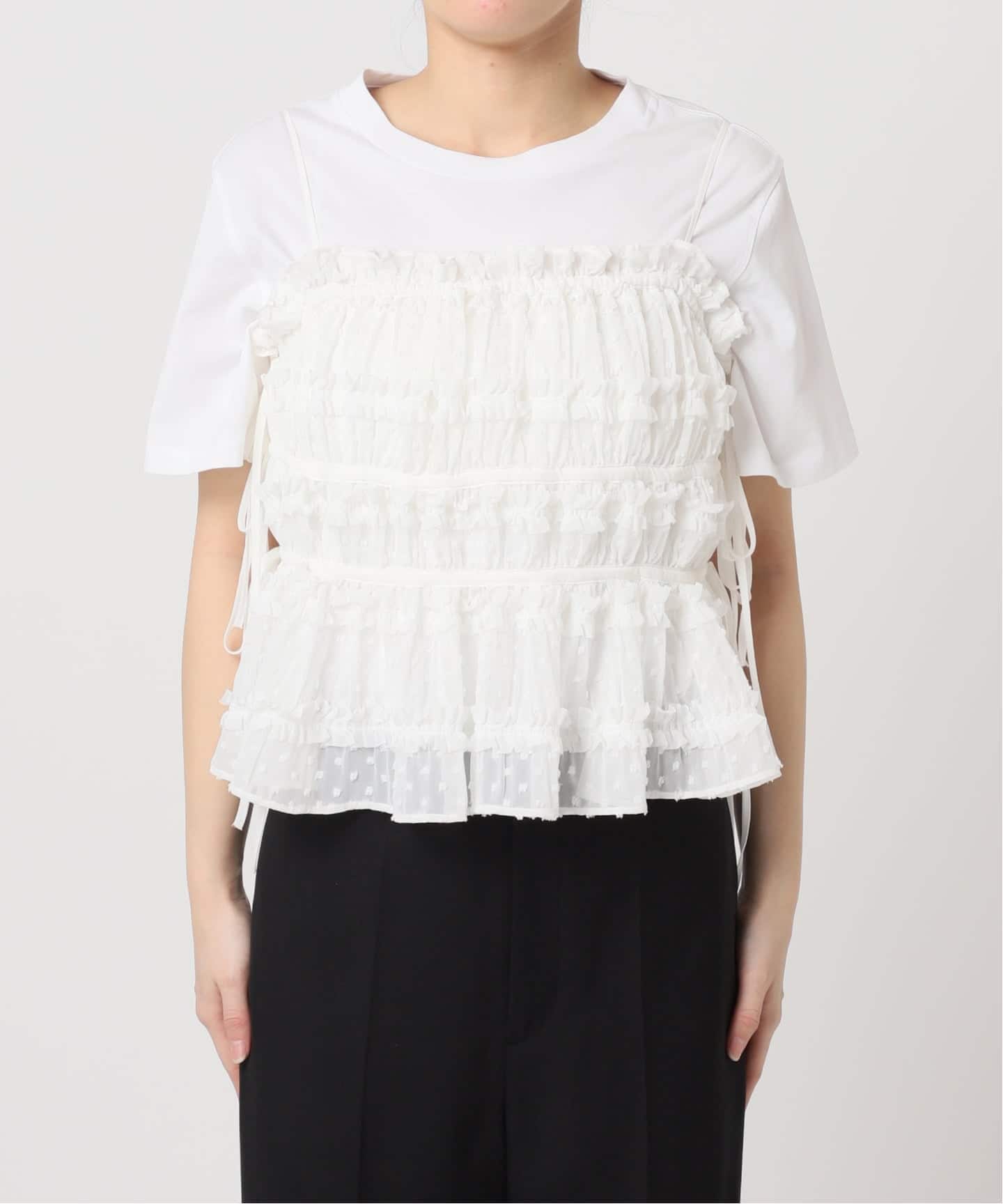 Atelier Edition/アトリエ エディション SHIRRING STRING PLEATED