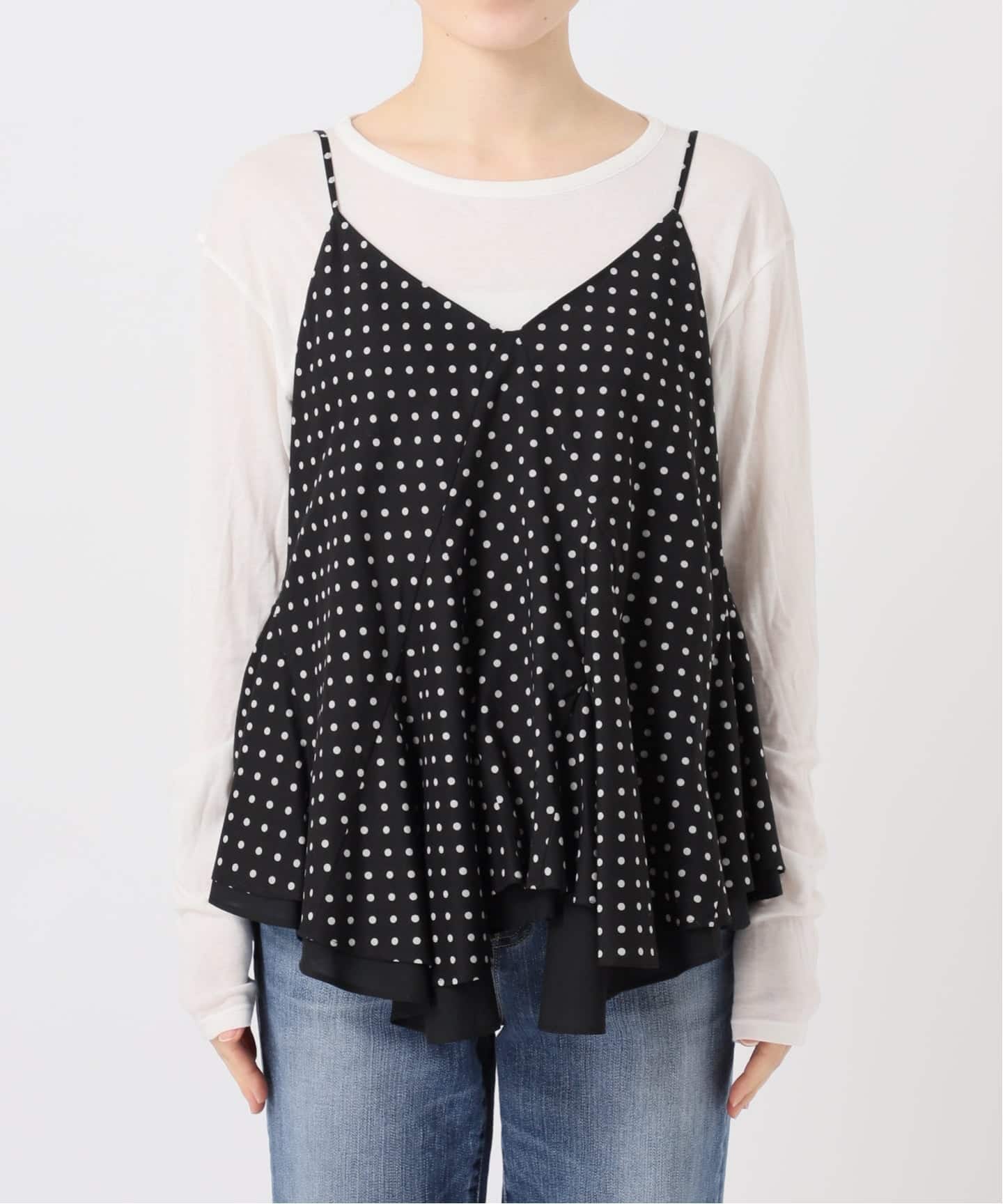 一部店舗+WEB限定》Glyph Polka dot Camisole（キャミソール）｜Spick