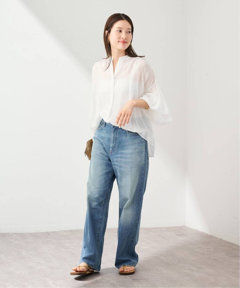 ≪WEB限定 / 追加≫ラミーランタンスリーブバンドカラー（シャツ 