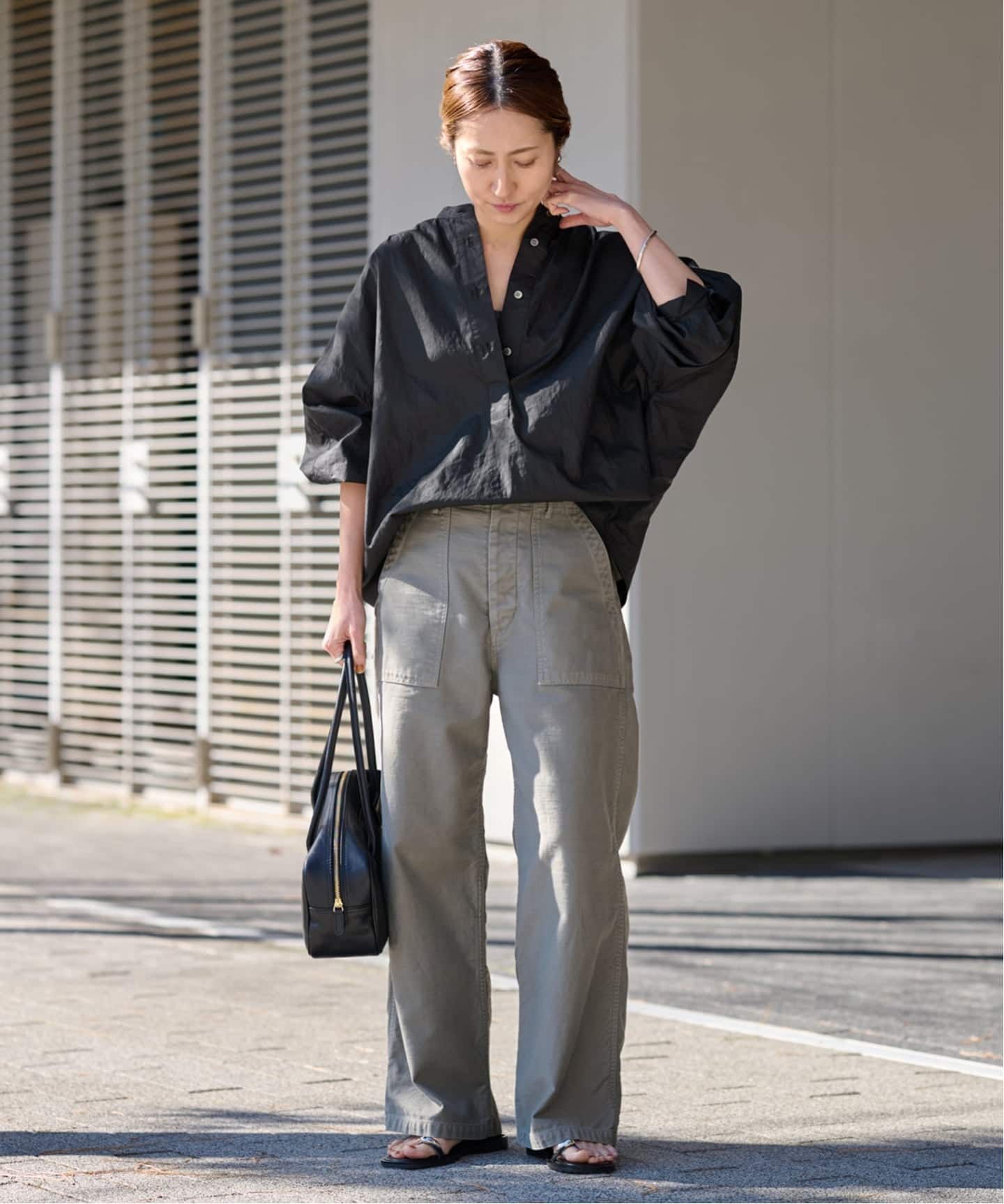 【新品】FRAMeWORK フレームワーク タイプライターコクーンブラウス FRAMeWORK（フレームワーク）の「タイプライターコクーンブラウス