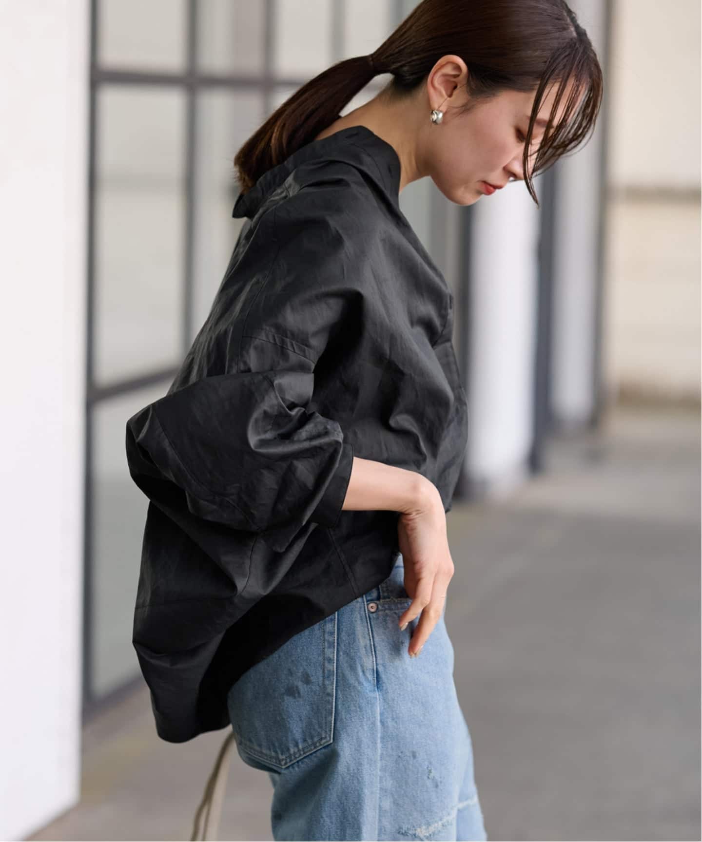 ≪追加予約≫タイプライターコクーンブラウス（シャツ／ブラウス