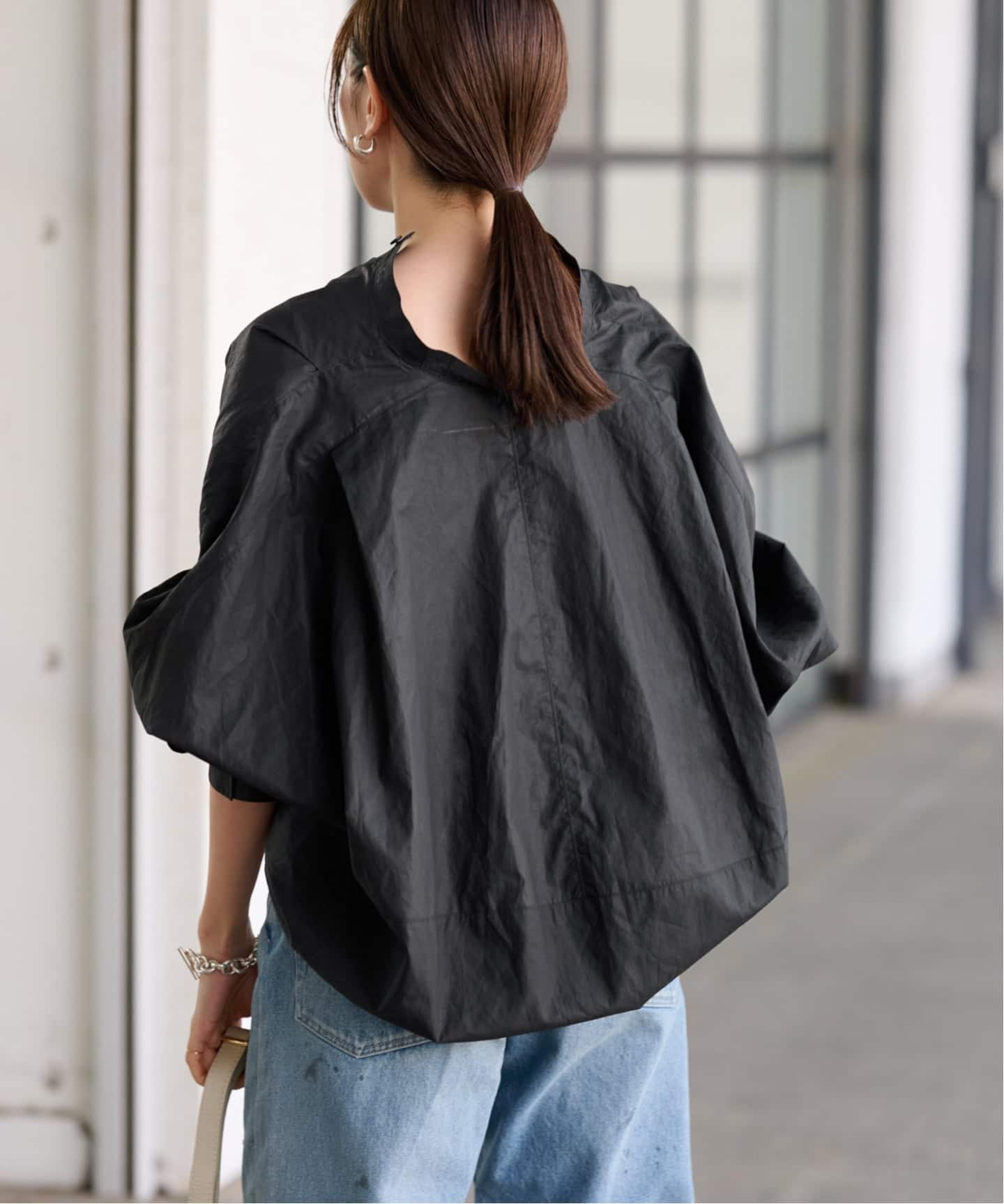 【新品】FRAMeWORK フレームワーク タイプライターコクーンブラウス FRAMeWORK（フレームワーク）の「タイプライターコクーンブラウス