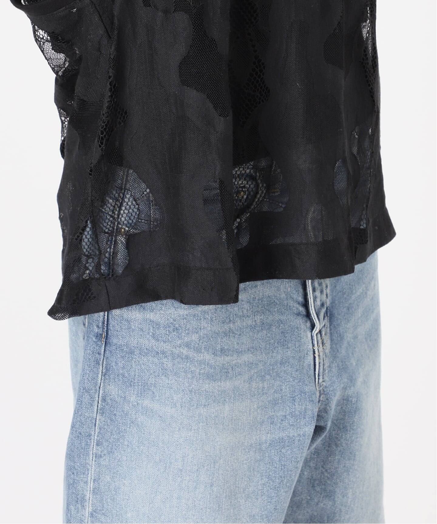 ≪追加≫ESTHE OVERSIZED SHEER LACE ベスト（シャツ／ブラウス