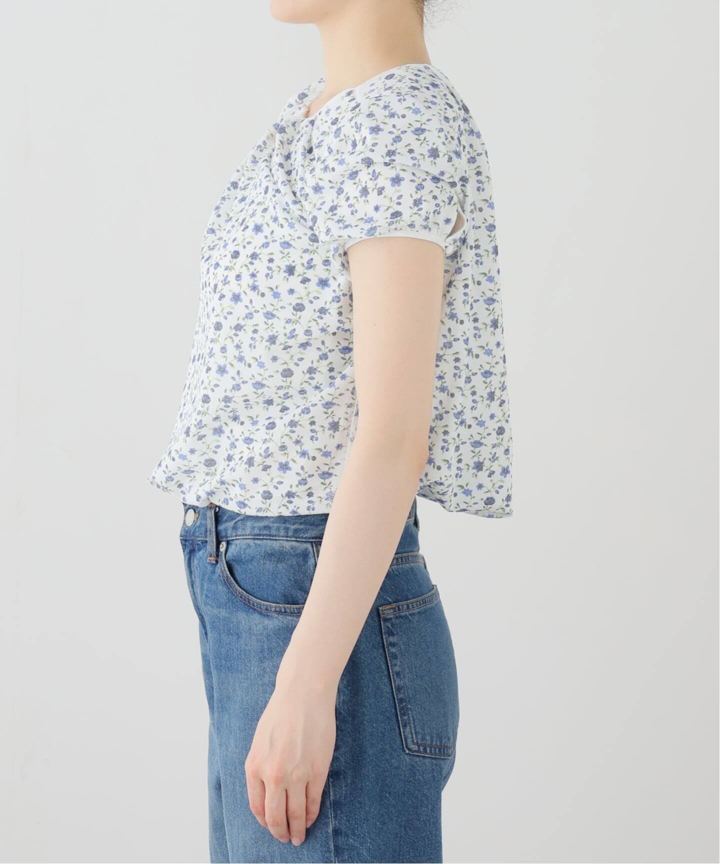 PILLINGS / ピリングス FLOWER PRINT BLOUSE（シャツ／ブラウス