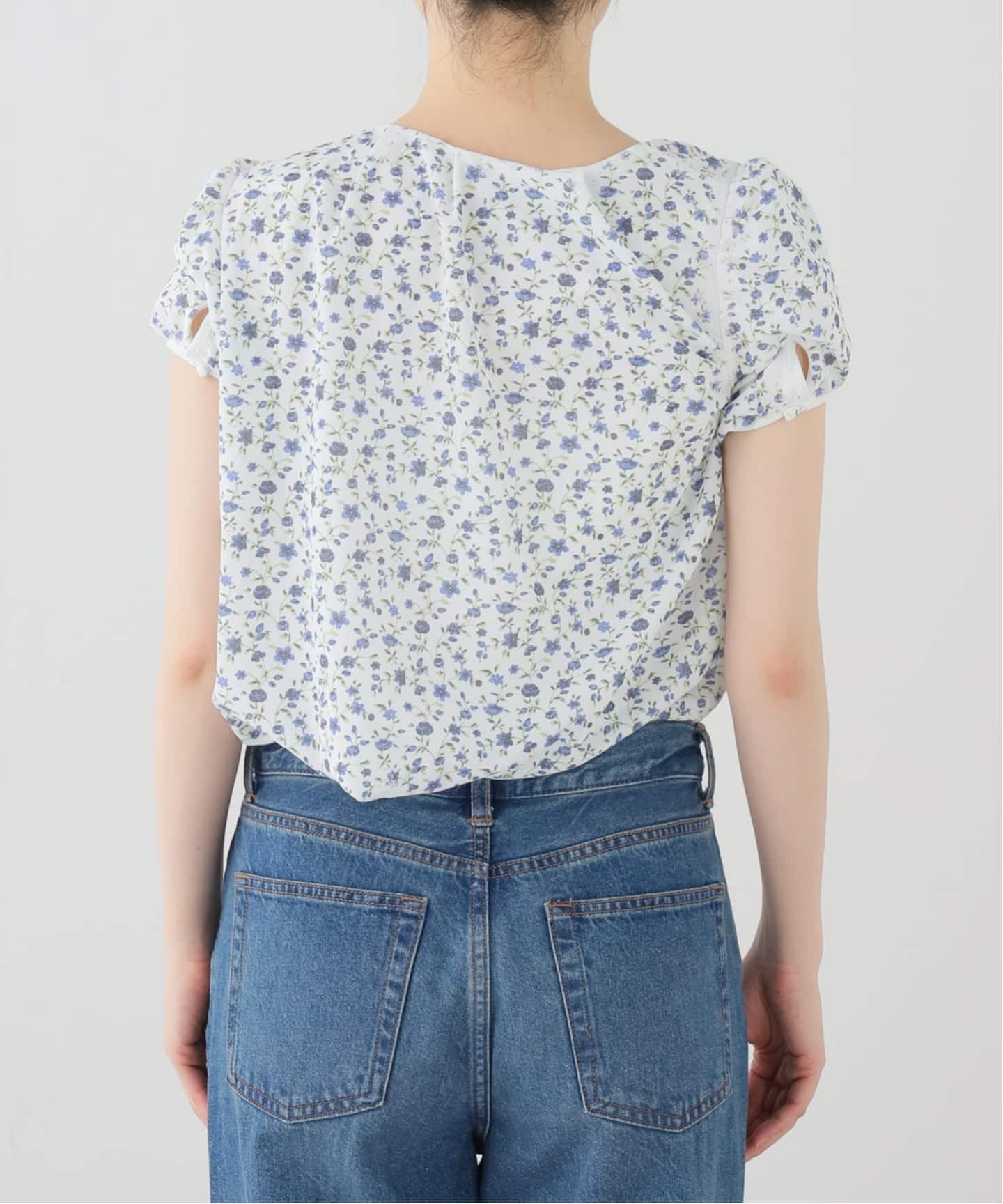 Pillings 26SS 花柄 半袖ブラウス PILLINGS / ピリングス FLOWER PRINT BLOUSE（シャツ／ブラウス