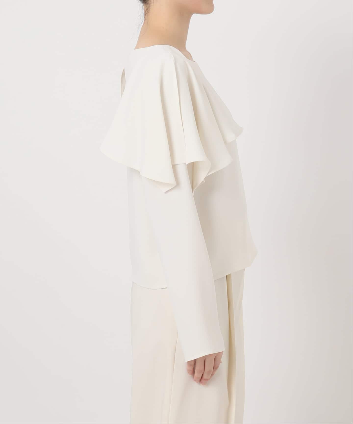 スリットケープブラウス（シャツ／ブラウス）｜NOBLE（ノーブル）の