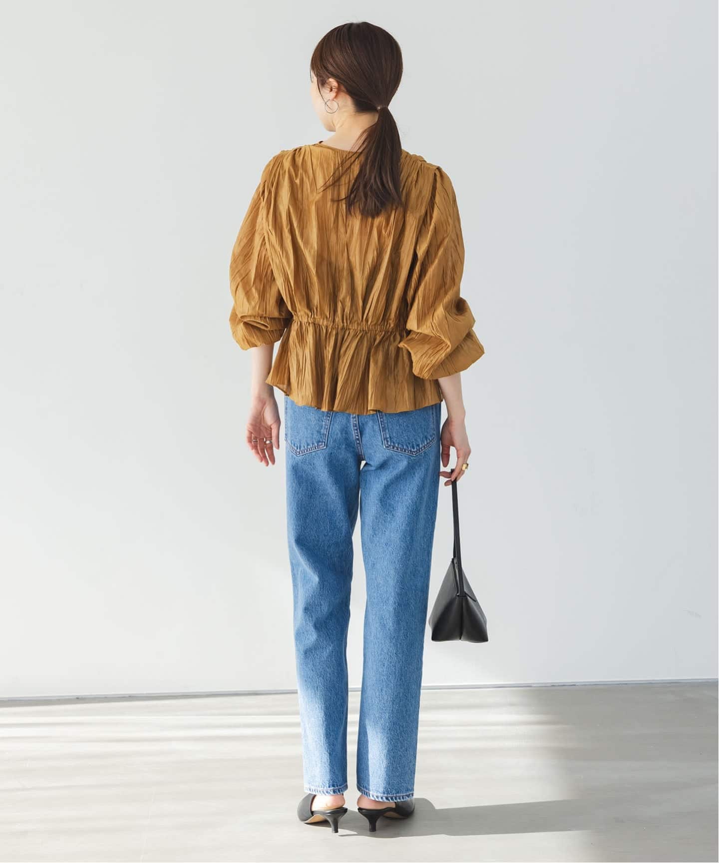 予約》ランダムプリーツペプラムブラウス（シャツ／ブラウス）｜NOBLE