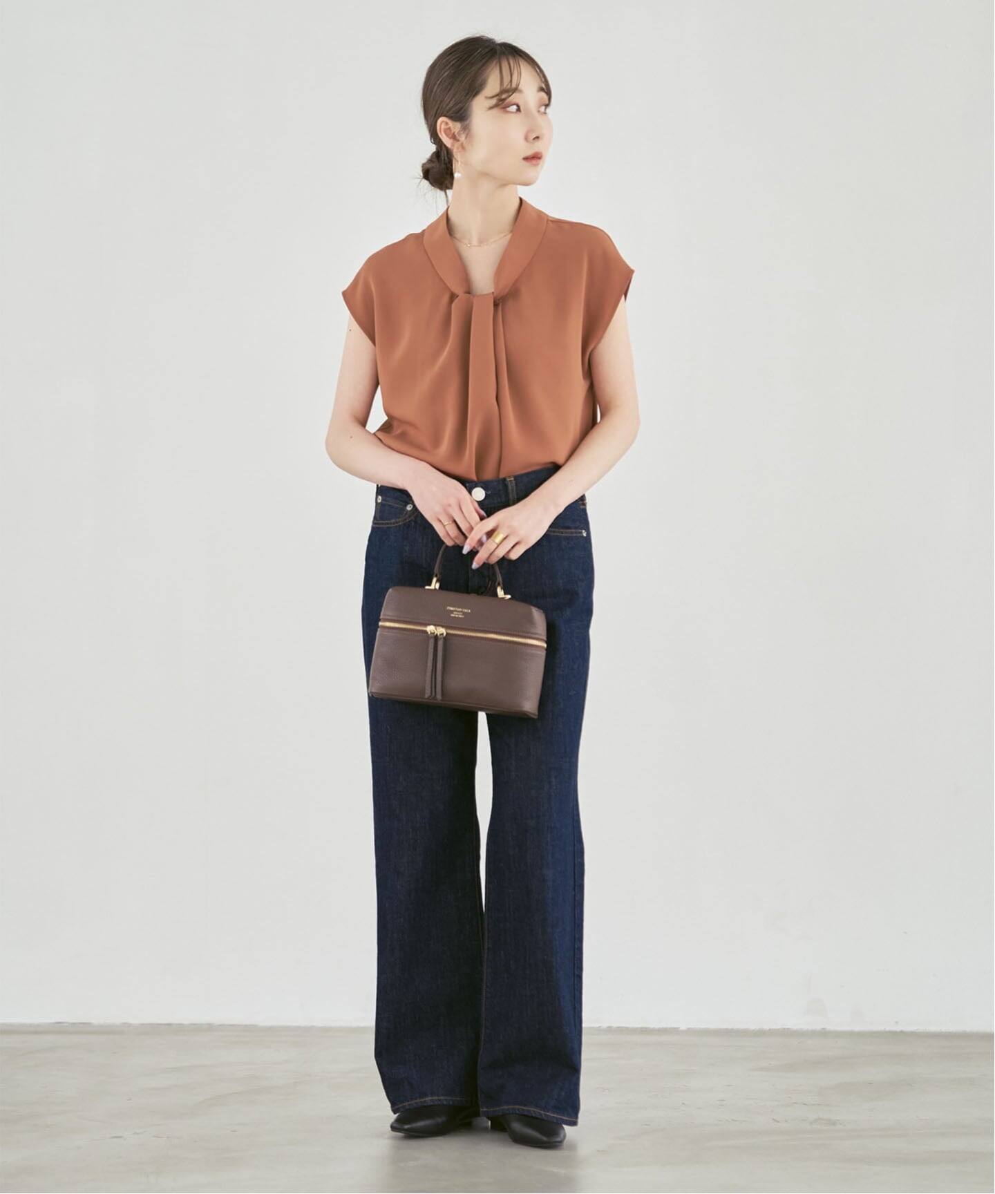 追加予約》ボウタイライクノースリブラウス（シャツ／ブラウス