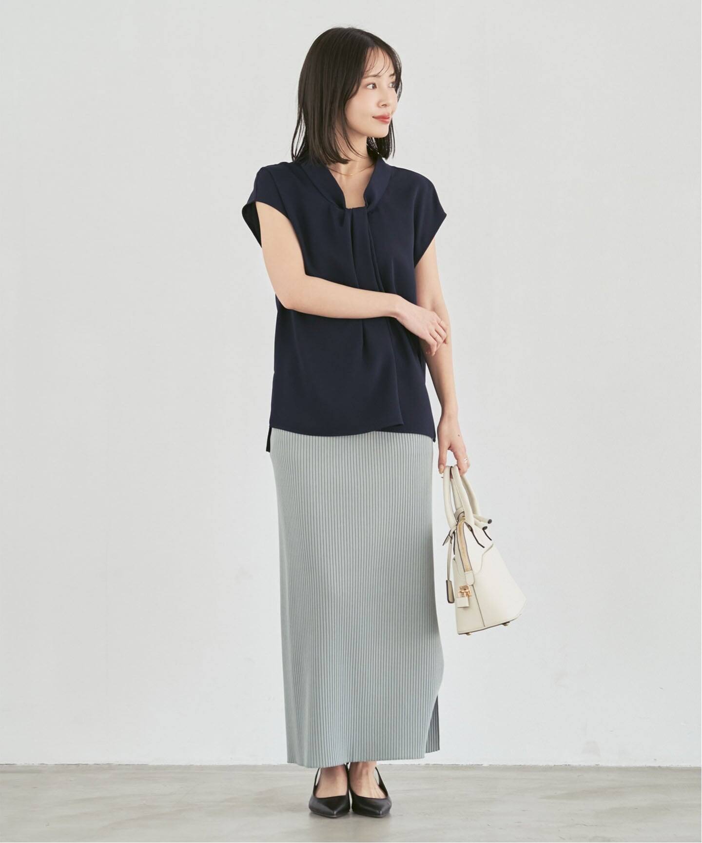 追加予約》ボウタイライクノースリブラウス（シャツ／ブラウス