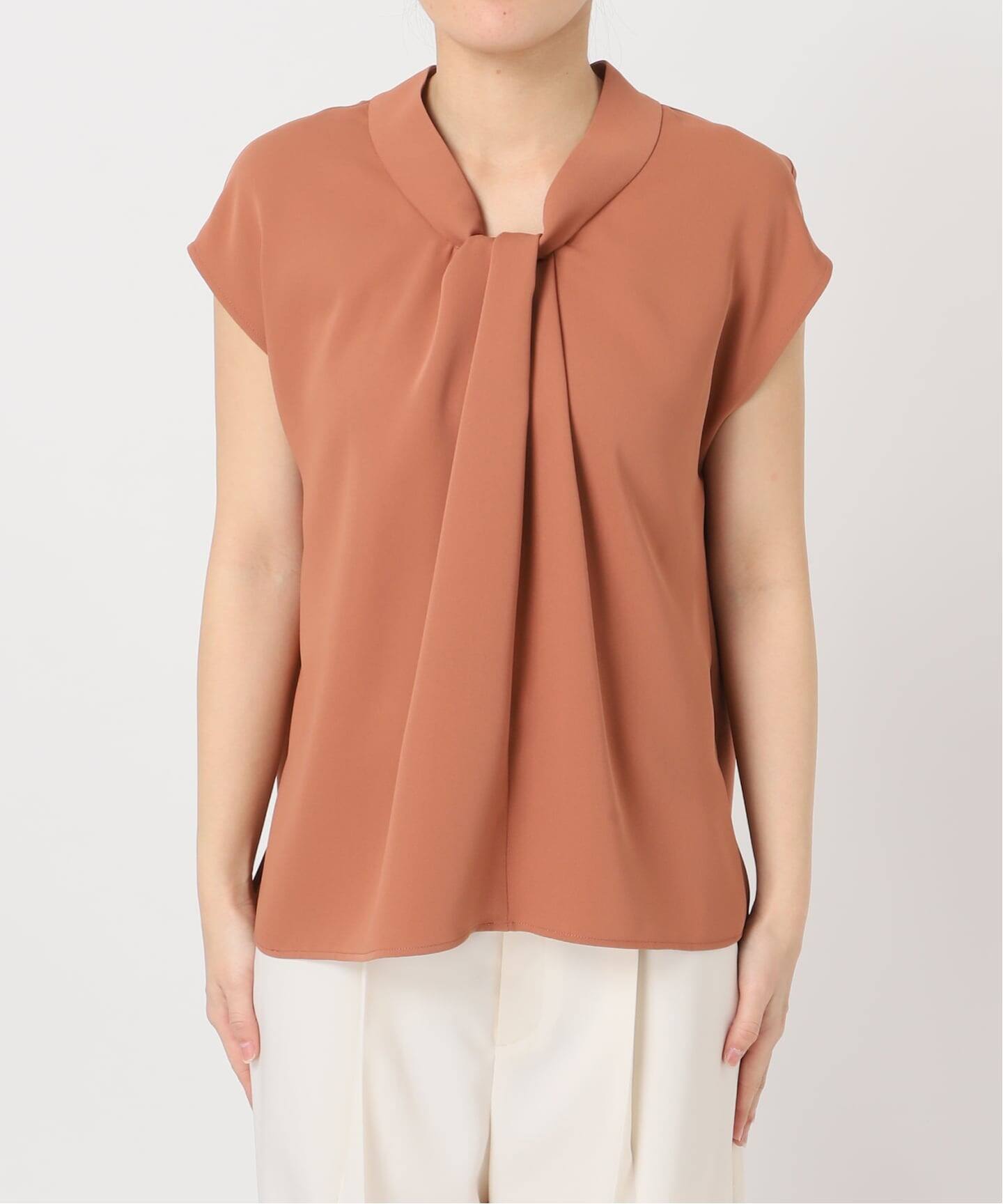 追加予約》ボウタイライクノースリブラウス（シャツ／ブラウス