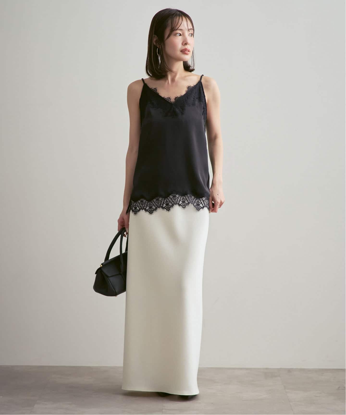 追加予約》リバーレーストリミングサテンキャミソール3（キャミソール