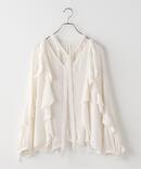 ドライシフォンナロータイラッフルブラウス