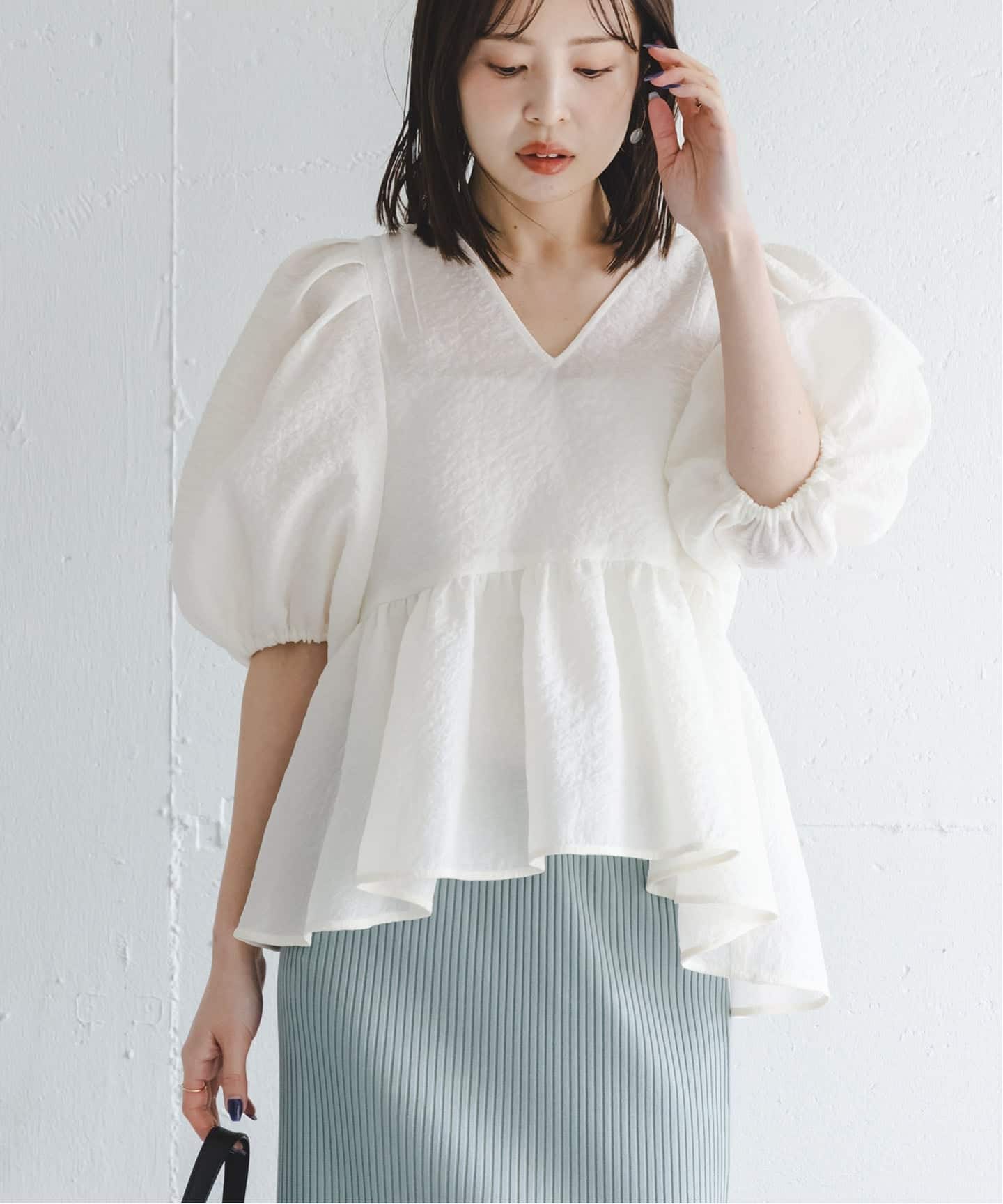 WEB限定追加》【洗える】シアーノイズジャガードブラウス(シャツ WEB限定追加》【洗える】シアーノイズジャガードブラウス(シャツ