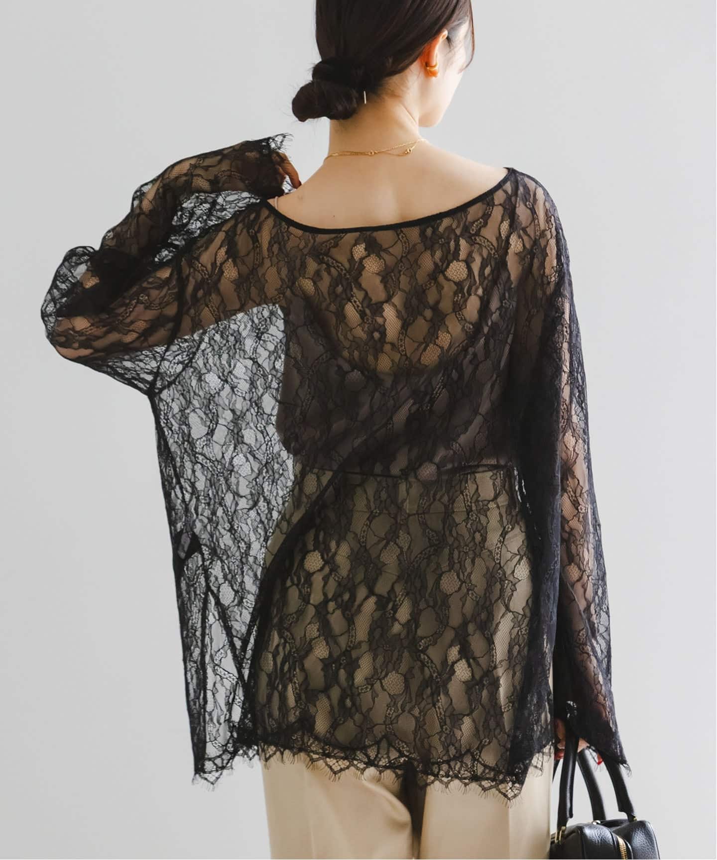 追加予約》サラサシアーレースブラウス（シャツ／ブラウス）｜NOBLE