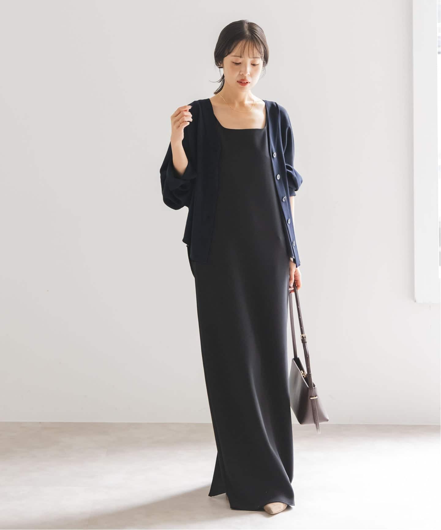 WEB限定追加》エステルダブルクロスカーデブラウス（シャツ／ブラウス
