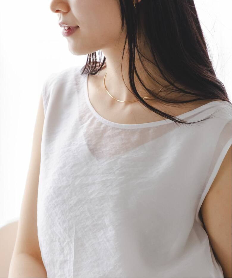 セットアップ対応》【洗える】シアーレイヤードサテンキャミ（シャツ 